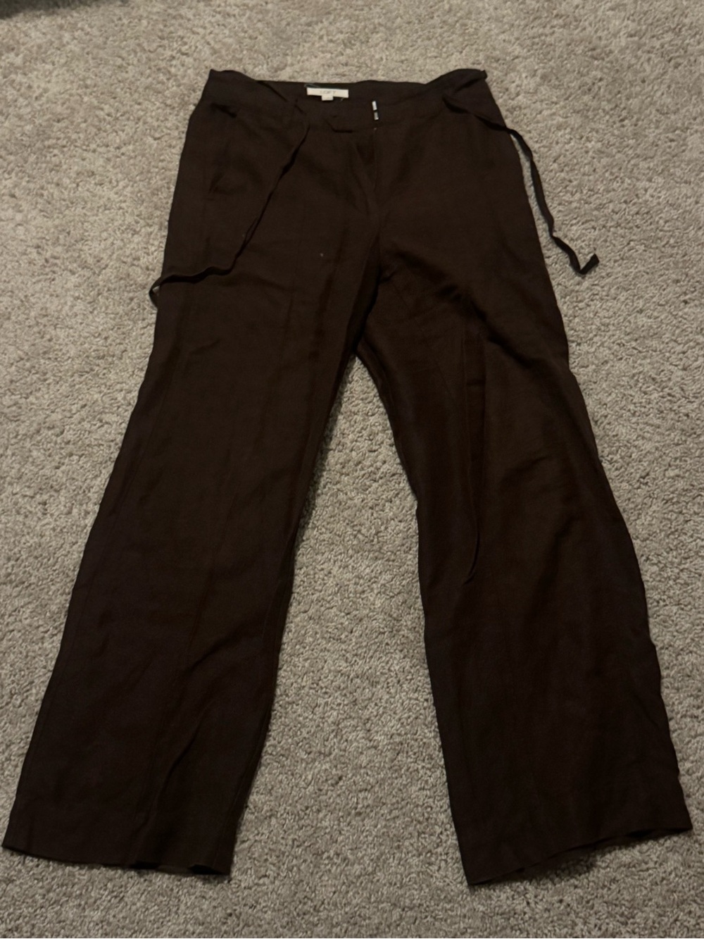 Women's Brown Wide-Leg Pants